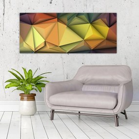 Obraz - Polygonálna 3D abstrakcia (120x50 cm)