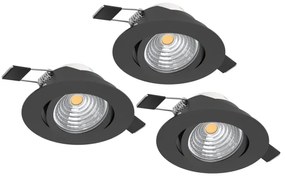Eglo 900747 - SADA 3x LED Stmievateľné podhľadové svietidlo SALICETO LED/6W/230V