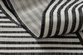 Koberec ORGANIC 2131 geometrický, krémový / čierny / naturálny