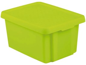 Dóza s vrchnákom Essentials 16l zelená