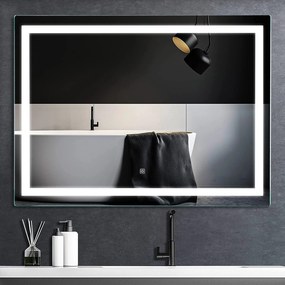 Rea Obdĺžnikové zrkadlo 80x60 cm s regulovateľným LED osvetlením HOM-02829