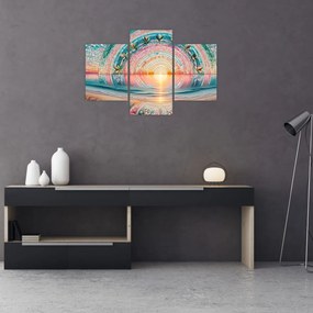 Obraz – Mozaika zapadajúceho slnka (90x60 cm)