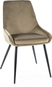 SI Stolička Cobe Velvet olivový