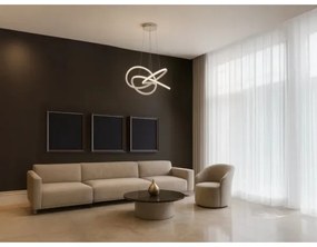 Stmievateľný LED luster na lane, 95 W, 230 V, 3000–6500 K, Ø 57 cm + diaľkový ovládač