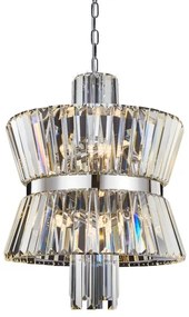 Luster na reťazi AURELIA 8xE14/40W/230V chróm