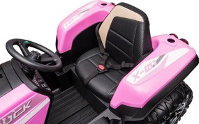 LEAN CARS BLT-206 Batériový traktor ružový