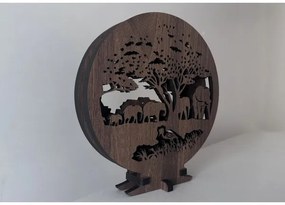 Li-Go 23610/DUB2 - LED Stmievateľná stolná dekorácia LED/12W/230V 20x22 cm dub