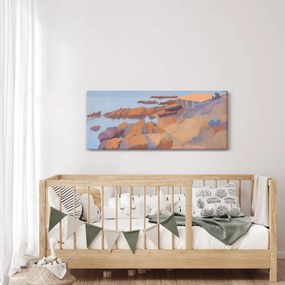 Obraz - Henri Edmond Cross, Calanque des Antibois, reprodukcia (120x50 cm)