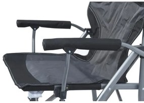 Skladacia kempingová stolička čierna