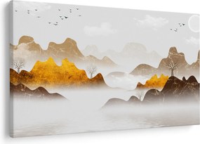 Obraz - Hory v hmle (90x60 cm)