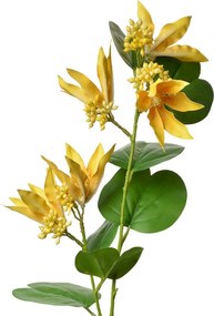 Dekorácia umelá kvetina so žltými kvetmi - 18*10*80 cm