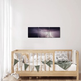 Obraz - Búrka (s hodinami) (90x30 cm)