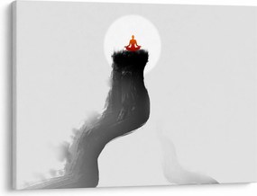 Obraz - Meditácia na vrchole (70x50 cm)