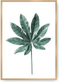 Plagát Leaf Emerald Green