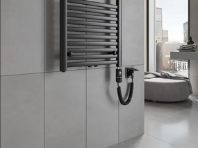 Mexen Hades, elektrické vykurovacie teleso 1500 x 400 mm, 600 W, čierna, W104-1500-400-2600-70