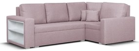 Rozkládací rohová sedací souprava MODO4 Růžová