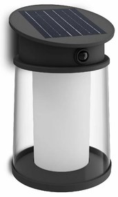 Philips Juda UltraEfficient solárne LED svietidlo so senzorom čierna, 3,2 W, 500 lm, 4000 K