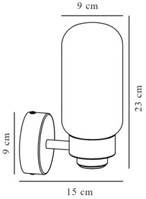Nordlux - Kúpeľňové nástenné svietidlo TUTAN 1xE14/25W/230V IP44 mosadz