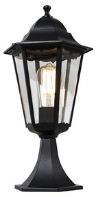 Klasická vonkajšia lampa s podstavcom čierna 48,6 cm IP44 - Havana