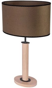 Spot-Light 7017400411539 - Stolná lampa MERCEDES 1xE27/40W/230V dub