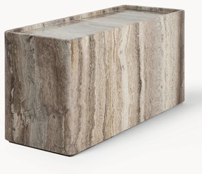 Travertínový pomocný stolík Pietra