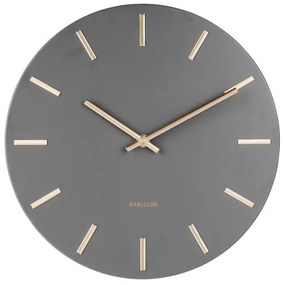 Karlsson 5821GY Dizajnové nástenné hodiny pr. 30 cm