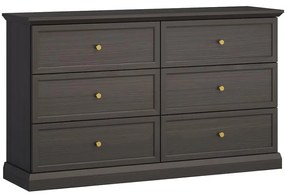 Komoda Lucca K6S čierny grafit