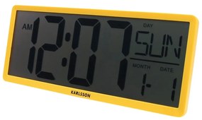 Digitálne hodiny Karlsson 6020YE žlté, 35 cm