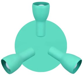 Bodové svietidlo PICARDO 3xE14/40W/230V tyrkysová