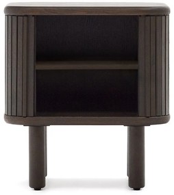 Tmavohnedý nočný stolík Mailen – Kave Home