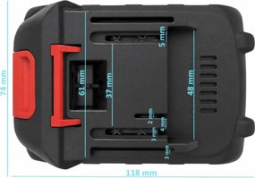 Náhradná batéria na ručnú mini pílku Solight RNP100A1 - Li-Ion - 21 V - 2 Ah
