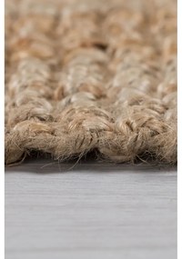 Ručne tkaný jutový behúň v prírodnej farbe 60x150 cm Jute Boucle – Flair Rugs
