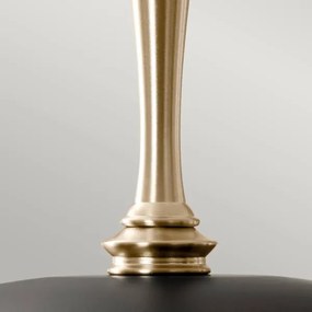 Kichler KL-DELAROSA-P-BK - Luster na reťazi DELAROSA 1xE27/60W/230V čierna/mosadz