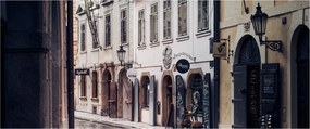 Obraz - Pražská ulička (120x50 cm)