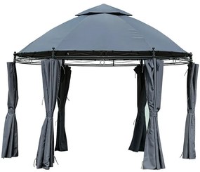 Záhradný pavilón 3,5 m šedý