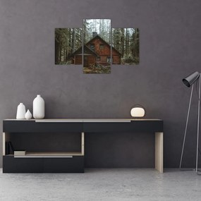 Obraz - Horská chata (90x60 cm)