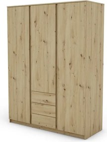 Šatníková skriňa Carlos, dub artisan, 152 cm