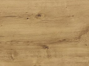 Šatníková  skriňa bez zrkadla Click, 135 cm, biela/doskový dub