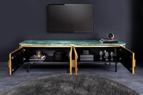 VENEZIANO TV komoda 160 cm mangové drevo a mramorová vrchná doska