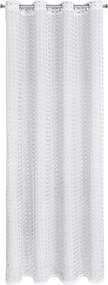 ZÁCLONA NA KRÚŽKOCH CARMEN 140X250 CM BIELA