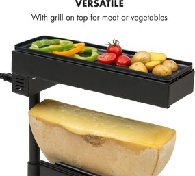 Klarstein Appenzell Peak, raclette gril, 1000 W, termostatový prepínač, čierny