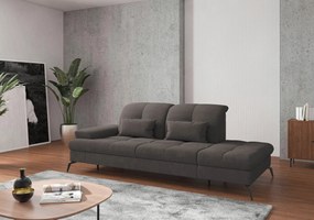 XXXLutz LEŇOŠKA, textil, grafitová Sit & More - Online Only obývacie izby - 000144009083