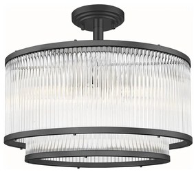 Zuma Line C0528-05H-P7AC - Luster na tyči SERGIO 5xE14/60W/230V čierna