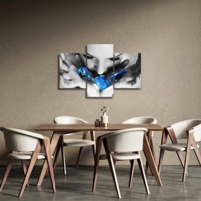 Obraz portrétu ženy s kameňmi (90x60 cm)