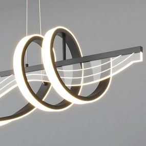 Toolight Toolight, závesné LED svietidlo 100 cm, 3000K, LHJ041-CP, čierna, OSW-50019