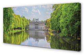 Obraz na plátne Varšavský Palác lesného jazera 125x50 cm