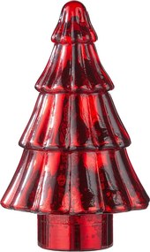 X-MAS Dekoračná jedľa sklenená 23 cm - červená