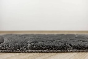 Kúpeľňový koberček Sash Sage tmavosivý, pruhy