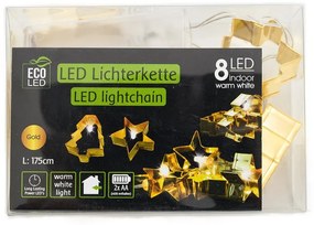 LED svetelná reťaz CHRISTMAS TREE 140 cm medená