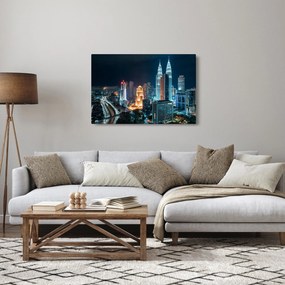 Obraz - Noc v Kuala Lumpur (90x60 cm)